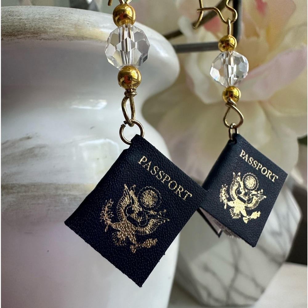 Passport Earrings